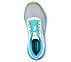 MAX CUSHIONING ELITE- SPARK, WHITE/AQUA Footwear Top View