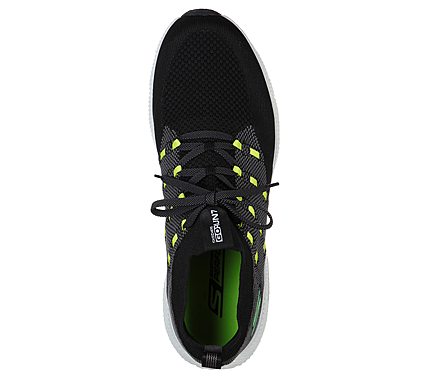 GO RUN 7 -, BLACK/WHITE Footwear Top View