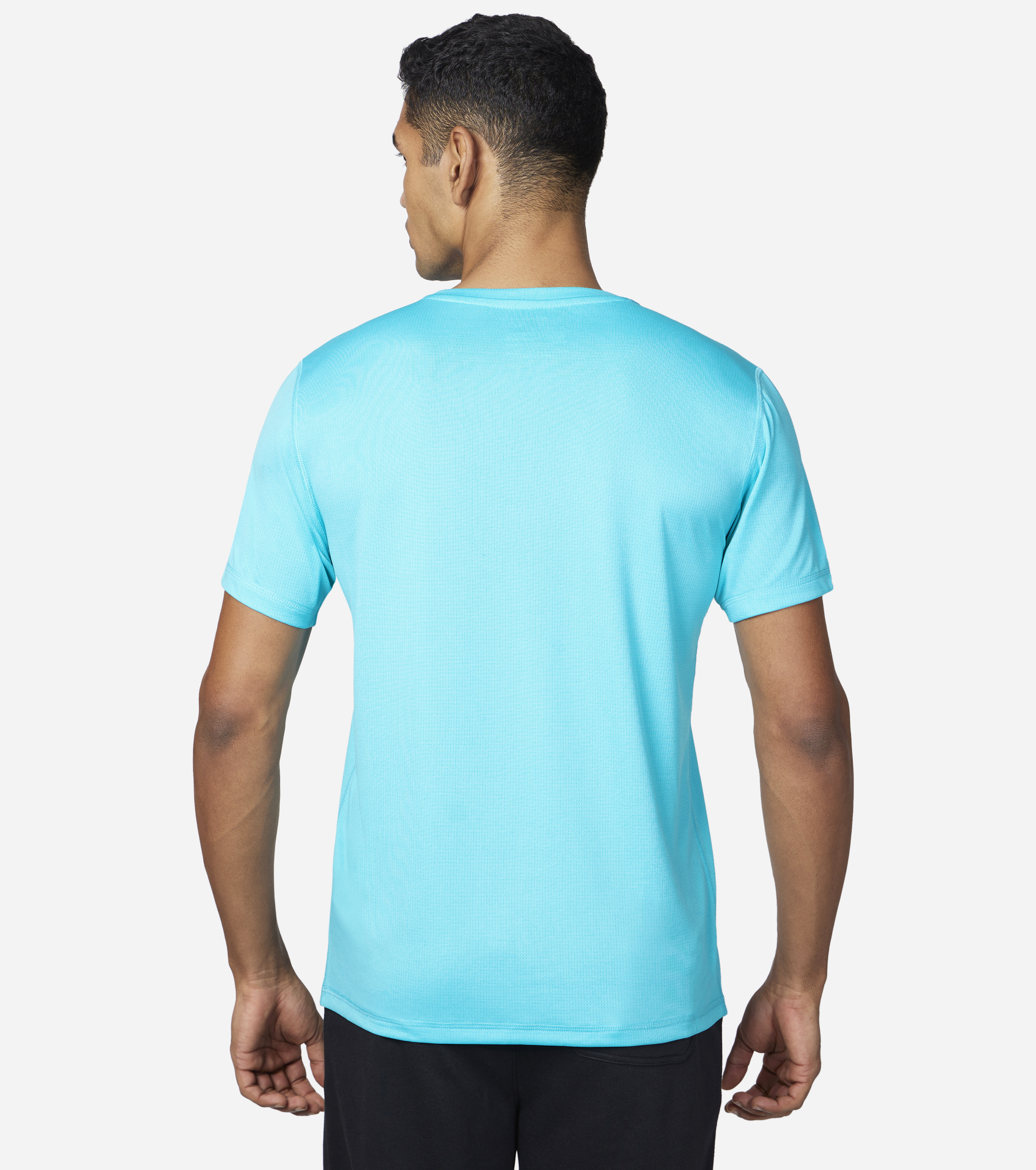 GORUN ELEVATE T-SHIRT, LIGHT BLUE/TURQUOISE Apparel Bottom View