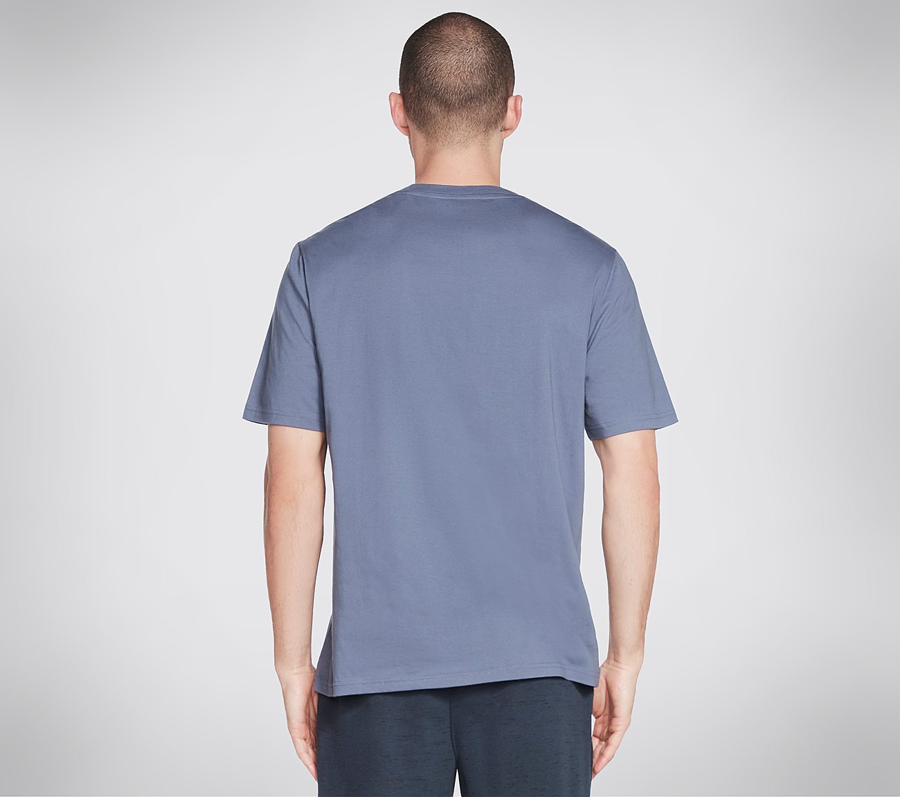 SKX PHANTOM TEE, BLUE/GREY Apparel Top View