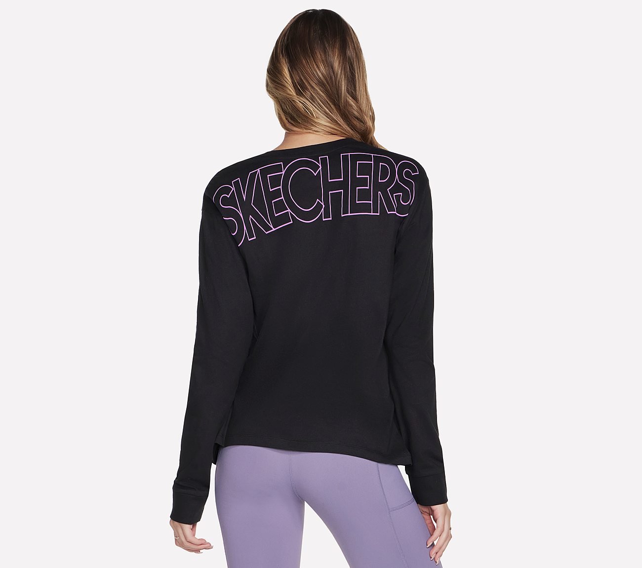 SPRINT LONG SLEEVE T-SHIRT, BBBBLACK Apparels Top View