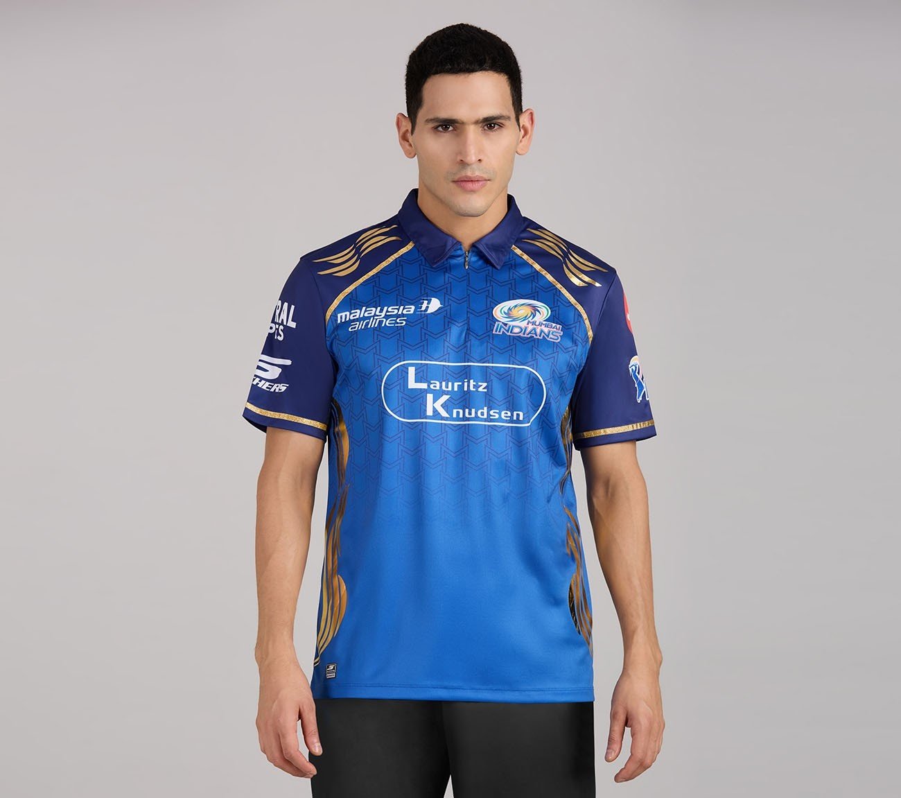 MUMBAI INDIANS IPL MEN'S REPLICA JERSEY 2026, ROYAL/NAVY/LIME
