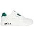 UNO COURT - LOW-POST, WWHITE/GREEN Footwear Lateral View