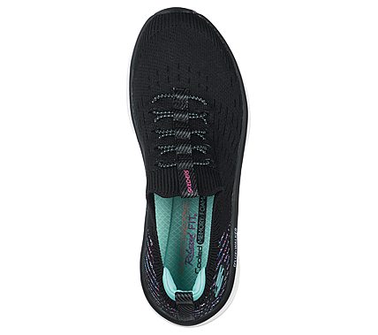 D'LUX WALKER, BLACK/LIGHT BLUE Footwear Top View