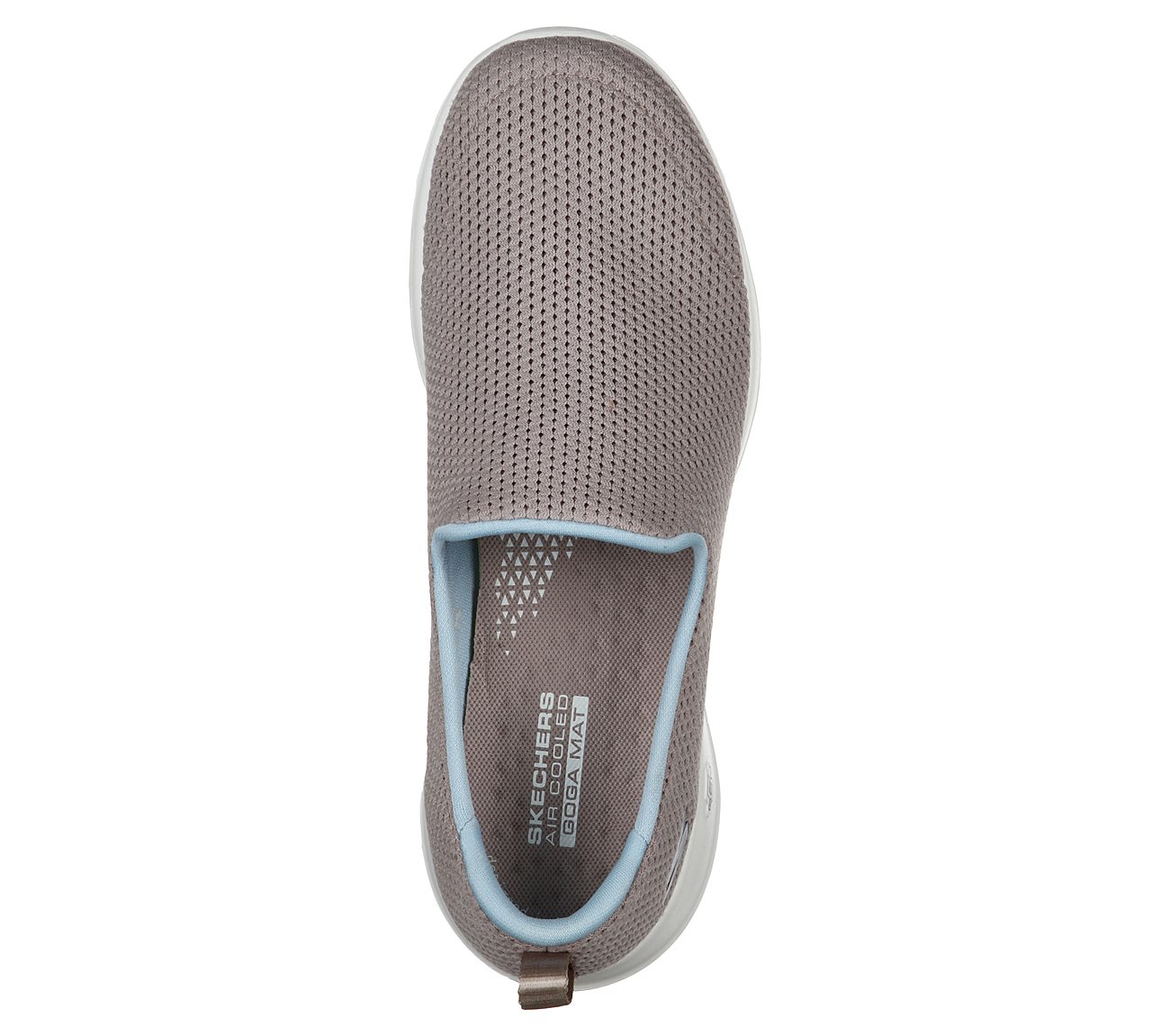 GO WALK JOY - ADMIRABLE, TAUPE/BLUE Footwear Top View