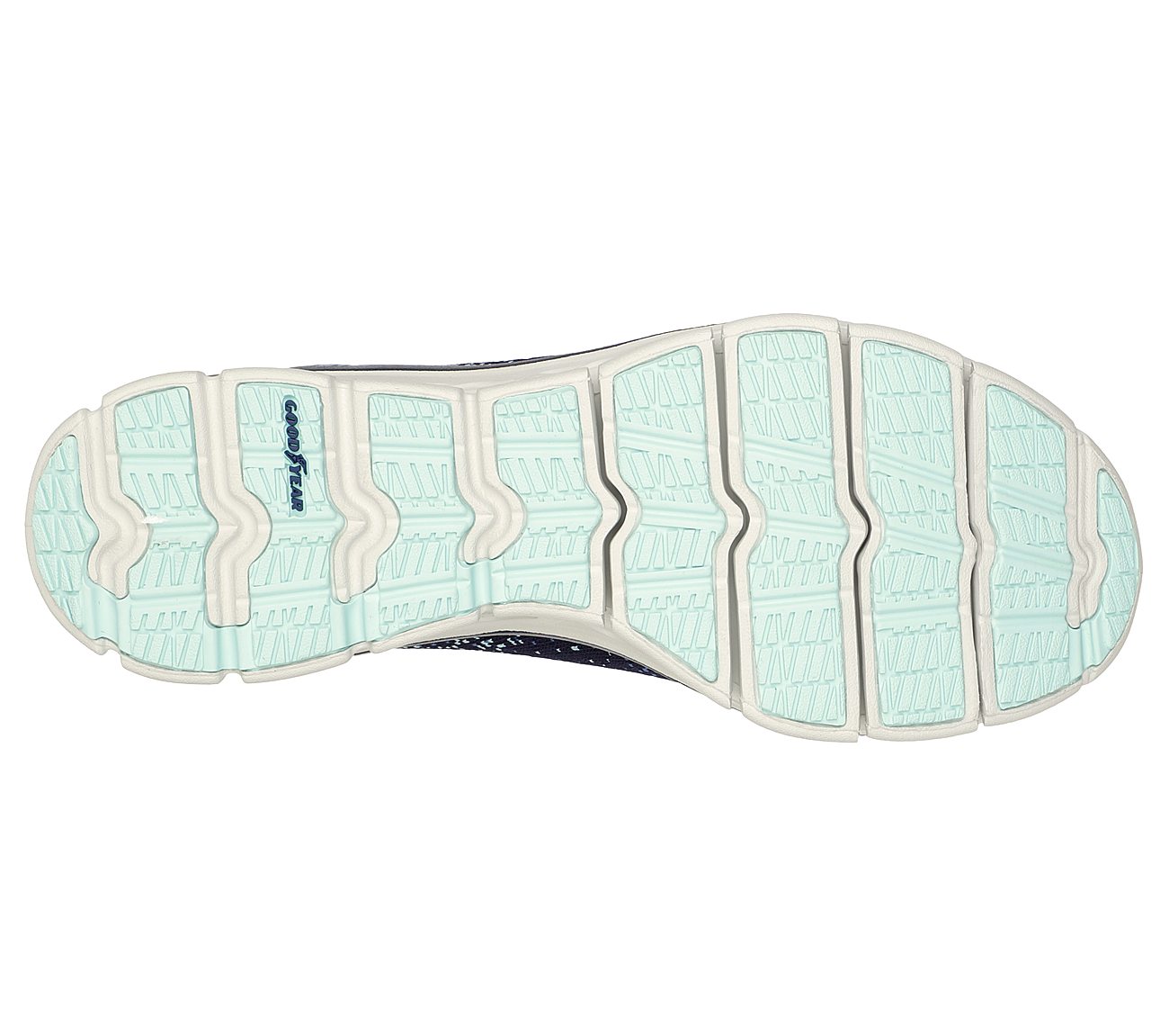 GLIDE-STEP FLEX, NAVY/TURQUOISE Footwear Bottom View