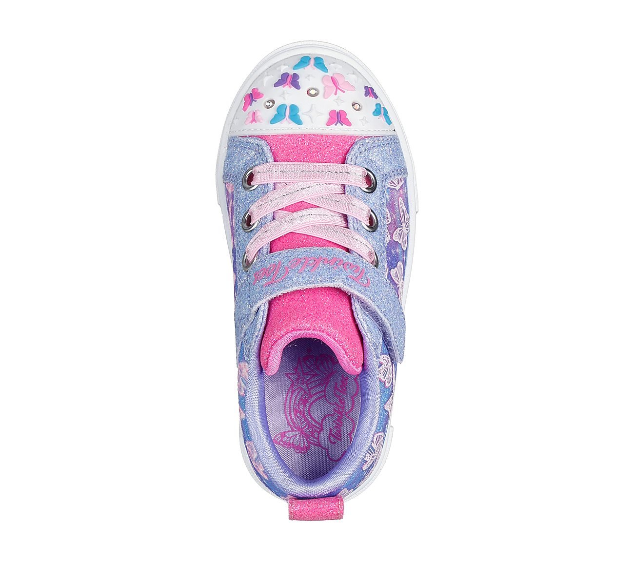 TWINKLE SPARKS - OMBRE FLUTTE, LAVENDER/MULTI Footwear Top View