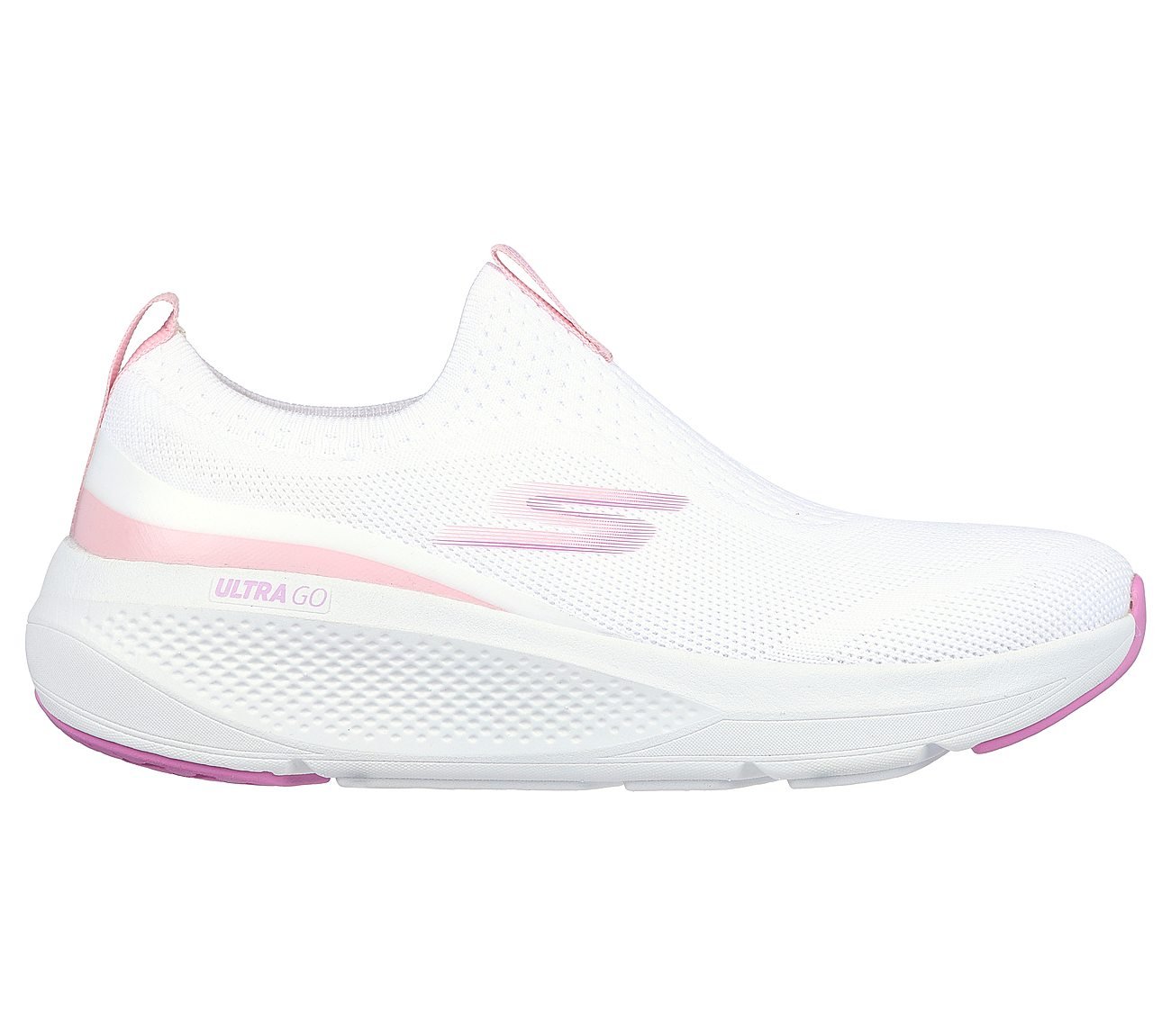 GO RUN ELEVATE - HOT STREAK, WHITE/PINK Footwear Right View