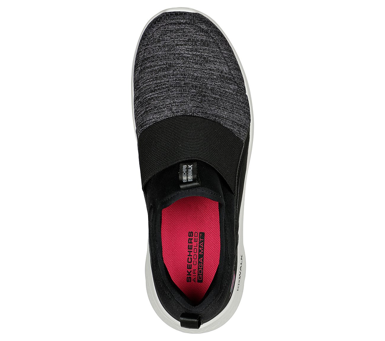 Skechers Black/White Go Walk-Flex-Vasan Womens Slip On Shoes - Style ID ...