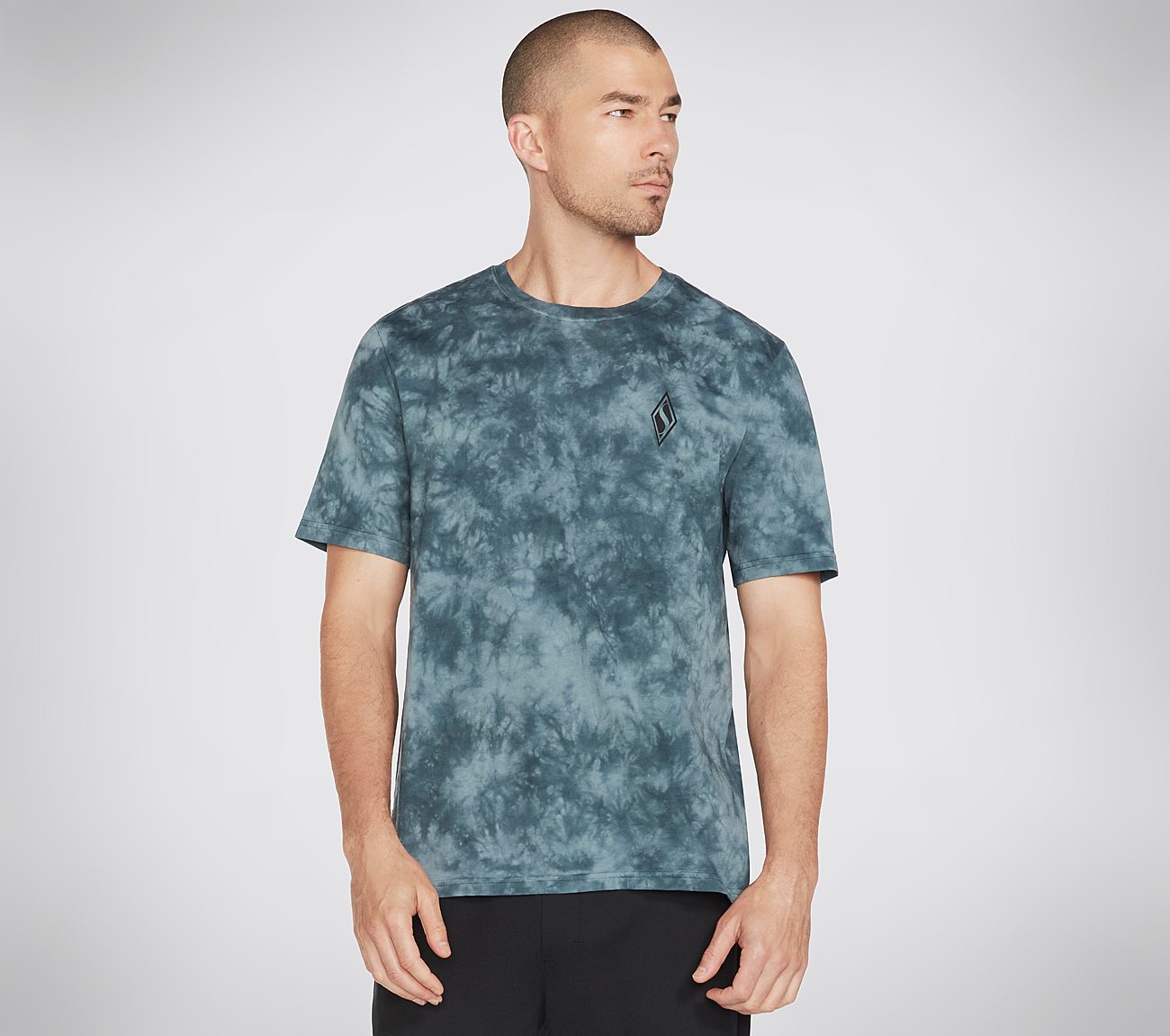 SKECHERS DIAMOND DYE DIAMOND, BLUE/GREY Apparels Lateral View
