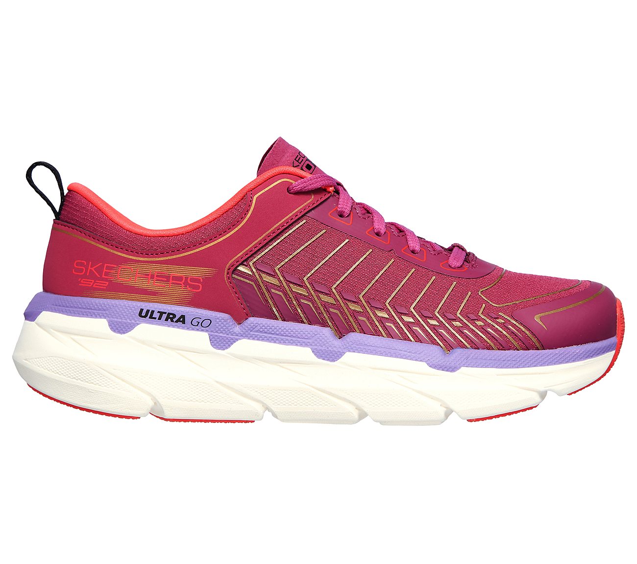 MAX CUSHIONING PREMIER-FAST A, RASPBERRY Footwear Lateral View