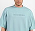 EMBOSSED LOGO T-SHIRT, LT.GRAY/BLUE