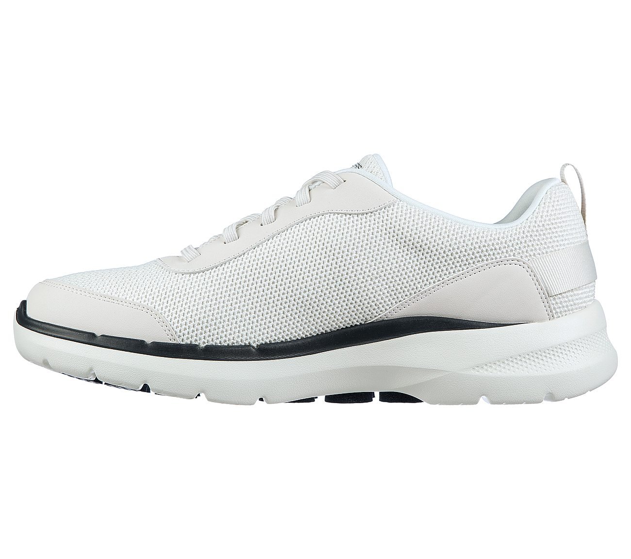 GO WALK 6 - BOLD KNIGHT, WHITE/NAVY Footwear Left View