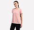 ROUND NECK BRANDED T SHIRT, BLACK/WHITE/GRY