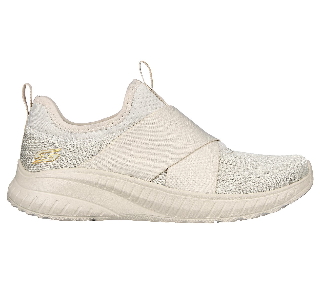 BOBS SQUAD CHAOS - 2SHINE, NATURAL Footwear Lateral View