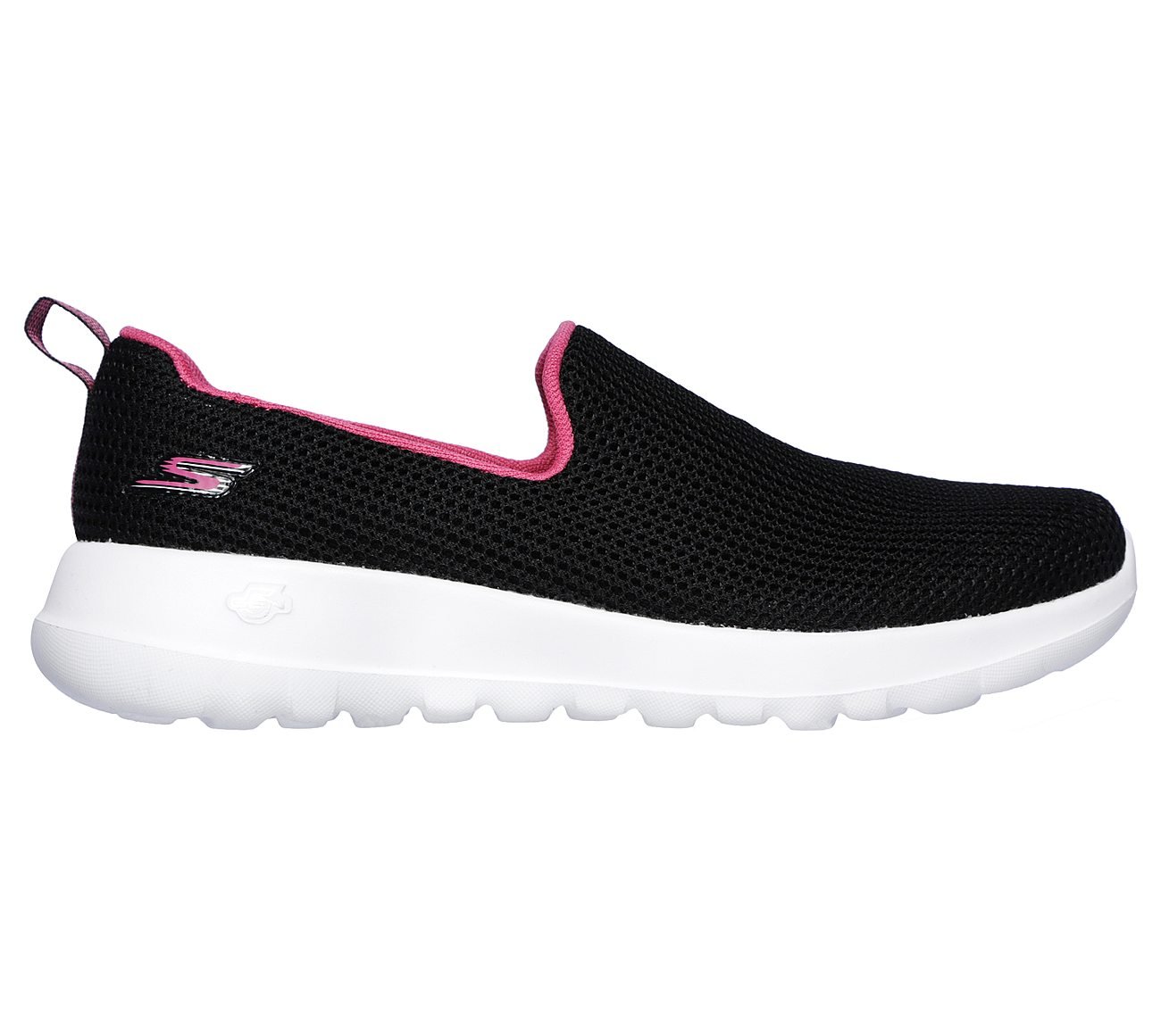 GO WALK JOY-CENTERPIECE, BLACK/HOT PINK Footwear Right View