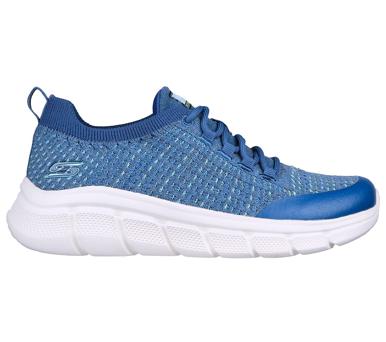 BOBS B FLEX - CLEAN SPIRIT, BLUE/MULTI Footwear Right View