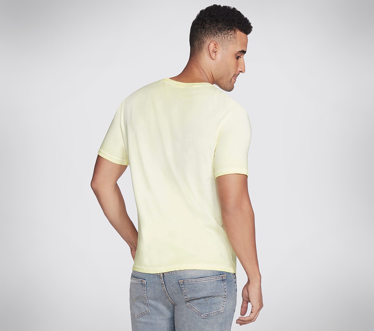TRIPLE S WASH T-SHIRT, LIME Apparels Top View