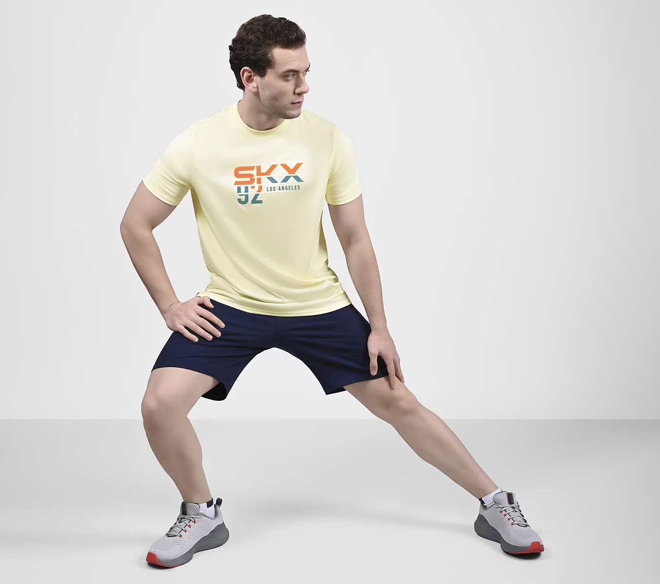 CORE WAVE SKX TEE, WHITE/BLUE/YELLOW Apparels Right View