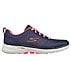 GO WALK 6 - ADORA, NAVY/HOT PINK Footwear Lateral View