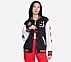 SKECHERS CLASSIC VARSITY JACKET, BLACK Apparels Left View