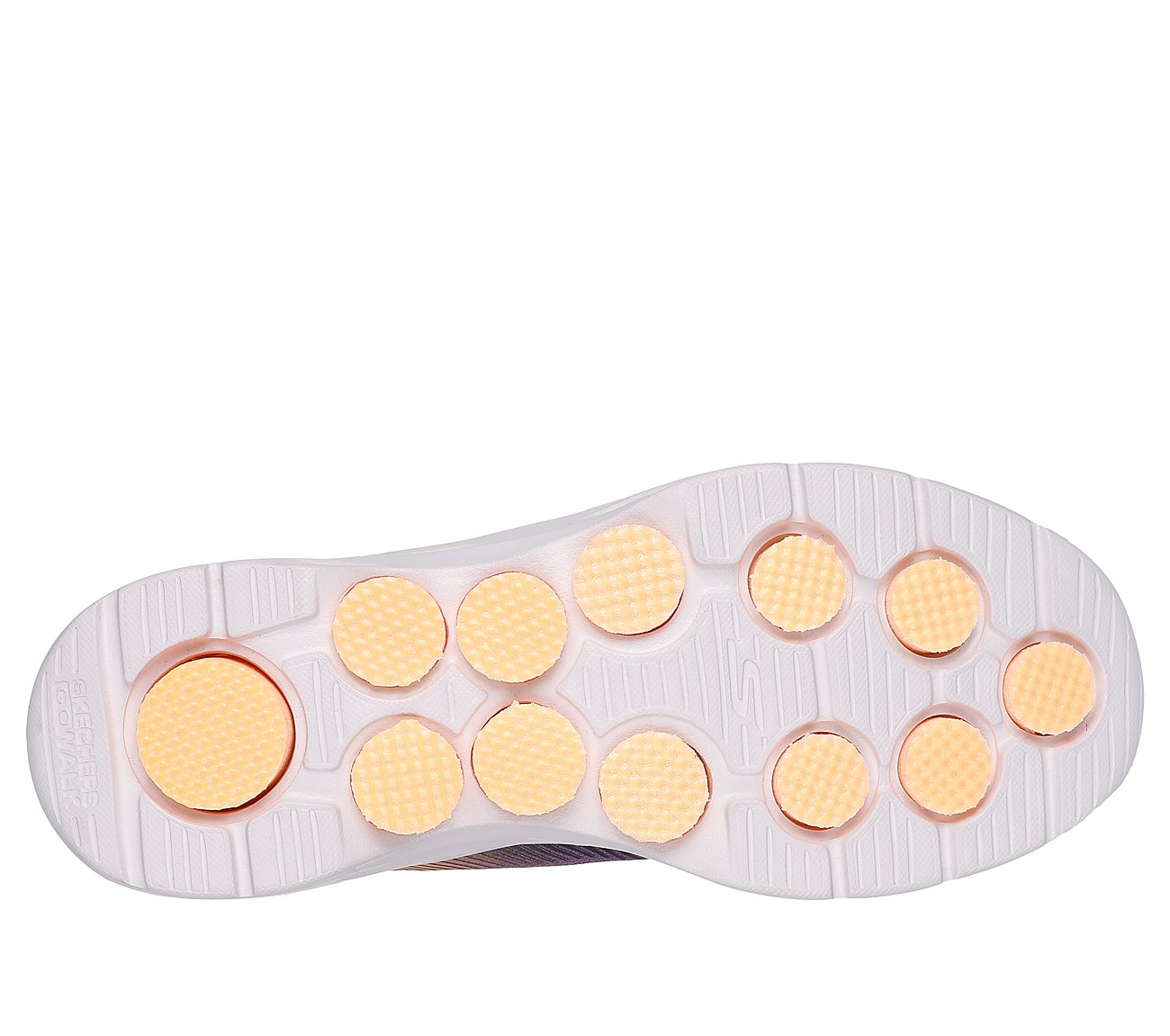 GO WALK 7, PLUM Footwear Bottom View