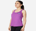 ELITE RACER TANK, PURPLE/HOT PINK Apparels Top View