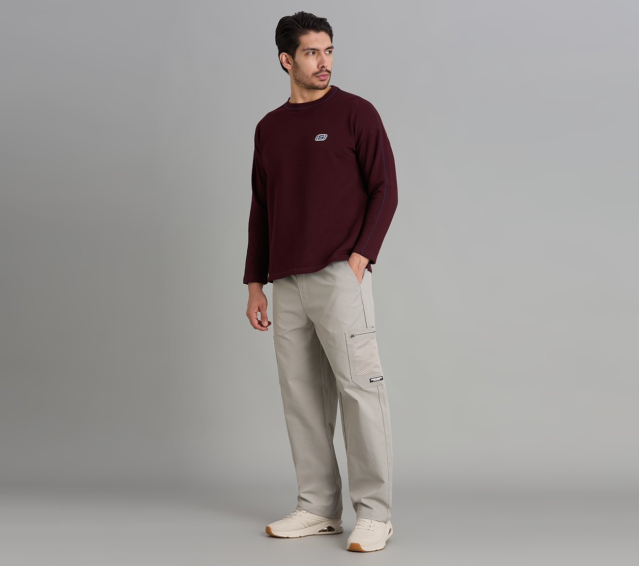 MESH POCKET RANGER PANTS, CHARCOAL/LT. GRAY