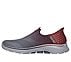 GO WALK 7 - EASY ON 2, RED GRAY Footwear Left View