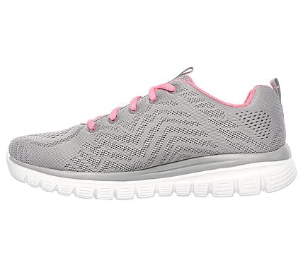 GRACEFUL-GET CONNECTED, GREY/CORAL Footwear Left View