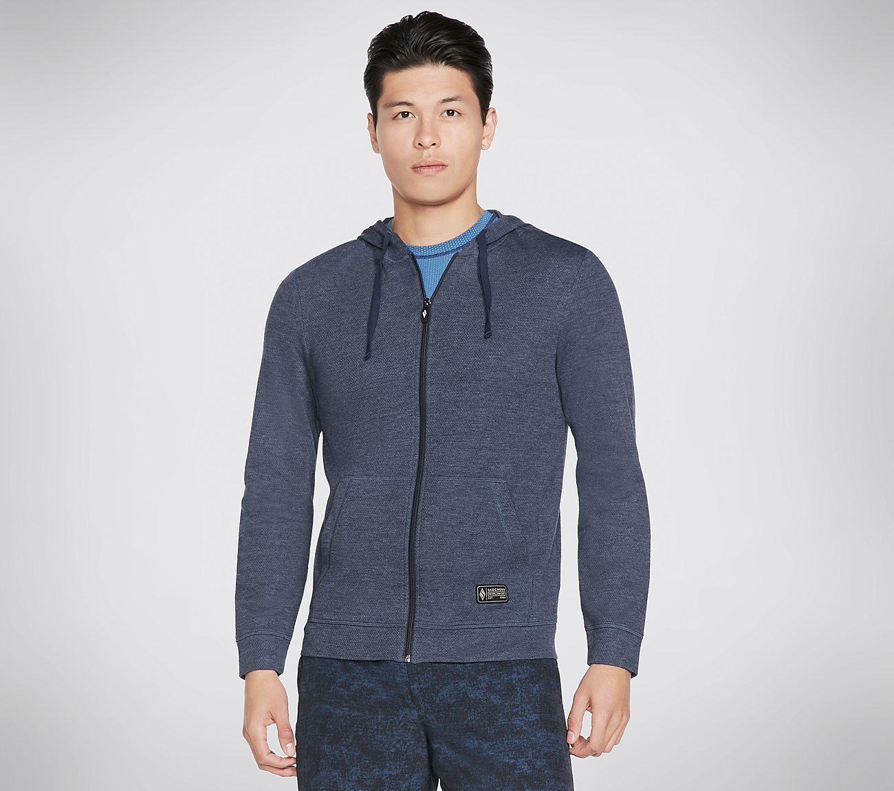 ESSENTIAL FZ HOODIE, NNNAVY Apparels Lateral View