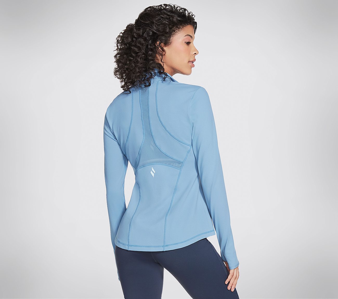 GOFLEX MESH JACKET, BLUE/GREY Apparel Top View