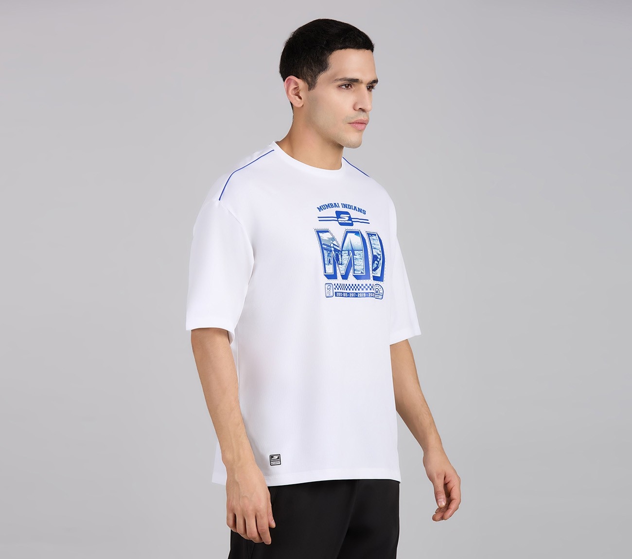 MUMBAI INDIANS GRAPHIC TEE, WHITE