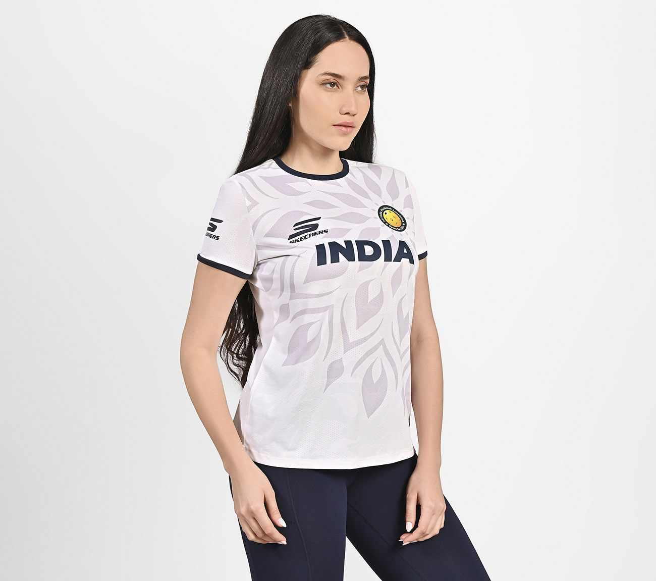 AIPA YY PICKLEBALL TEE, WHITE Apparel Top View