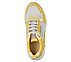 BLOCK - WEST, YELLOW/WHITE Footwear Top View