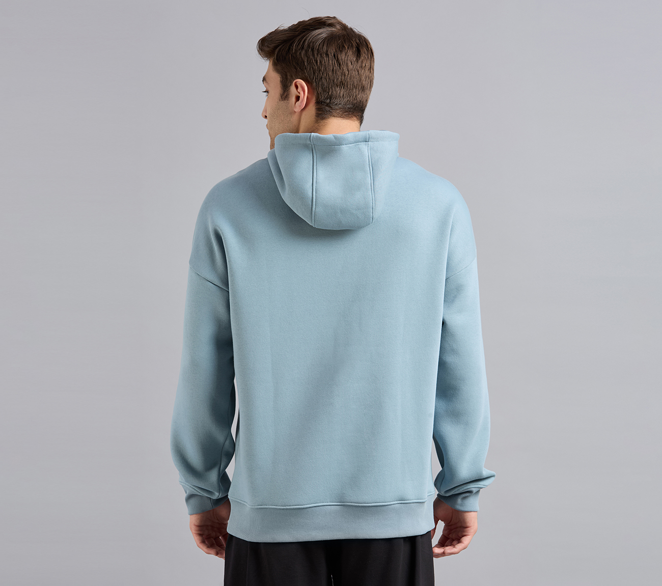 LOS ANGELES HONEYCOMB HOODIE, OFF WHITE/NAVY Apparels Left View