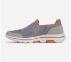 GO WALK 5 - QUADPLEX, GREY/ORANGE Footwear Lateral View