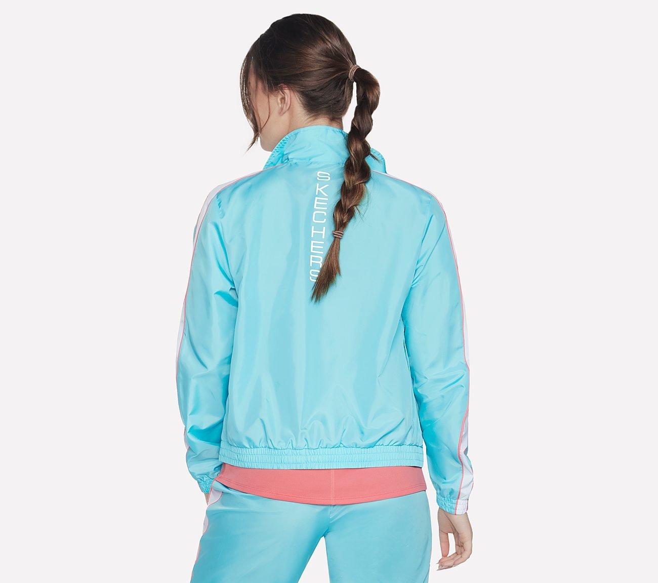 SPEED ELITE TRACK JACKET, BLUE Apparel Top View