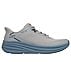 BOBS SKILLZ, GRAY/BLUE Footwear Lateral View