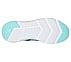 GO RUN ELEVATE, BLACK/AQUA Footwear Top View