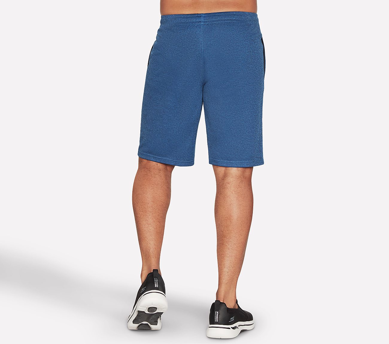 SKECHKNITS RIVAL 9 SHORT, LIGHT BLUE/NAVY Apparel Top View