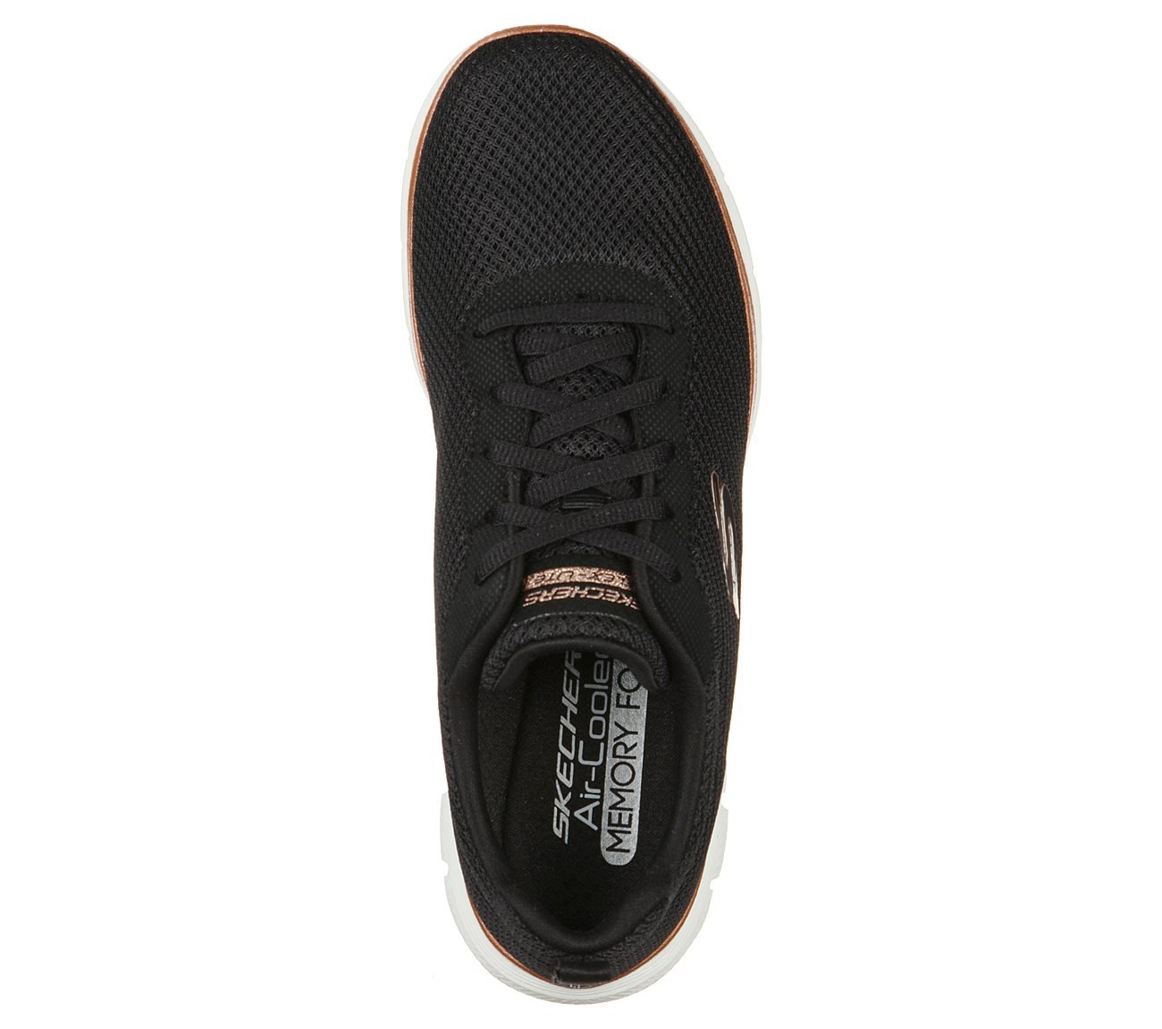 FLEX APPEAL 4.0-BRILLIANT VIE, BLACK/ROSE GOLD Footwear Top View