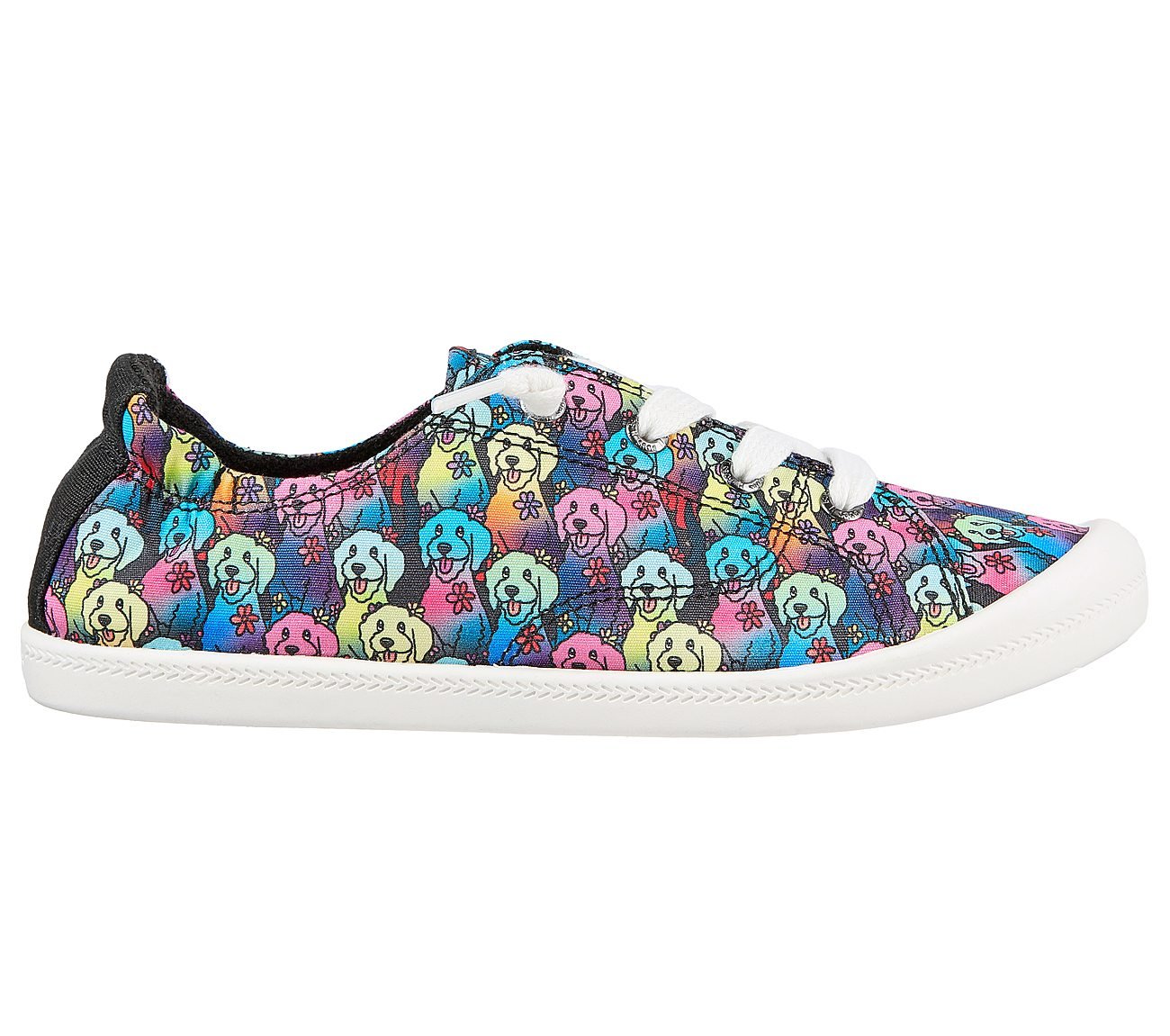 BEACH BINGO - ALOHA DOODLE, BLACK/MULTI Footwear Lateral View