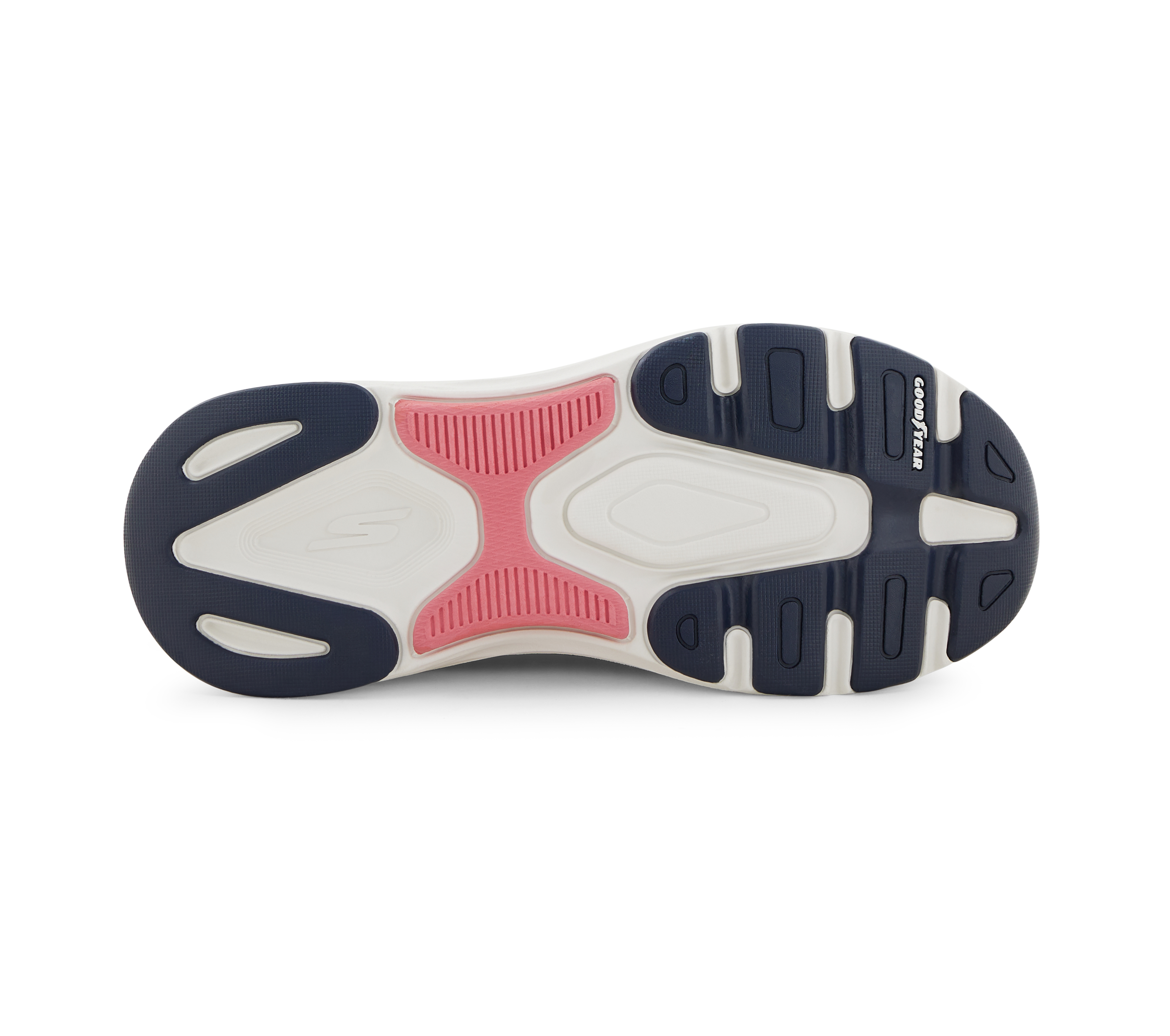 MAX CUSHIONING ARCH FIT - SWI, NAVY/PINK Footwear Bottom View
