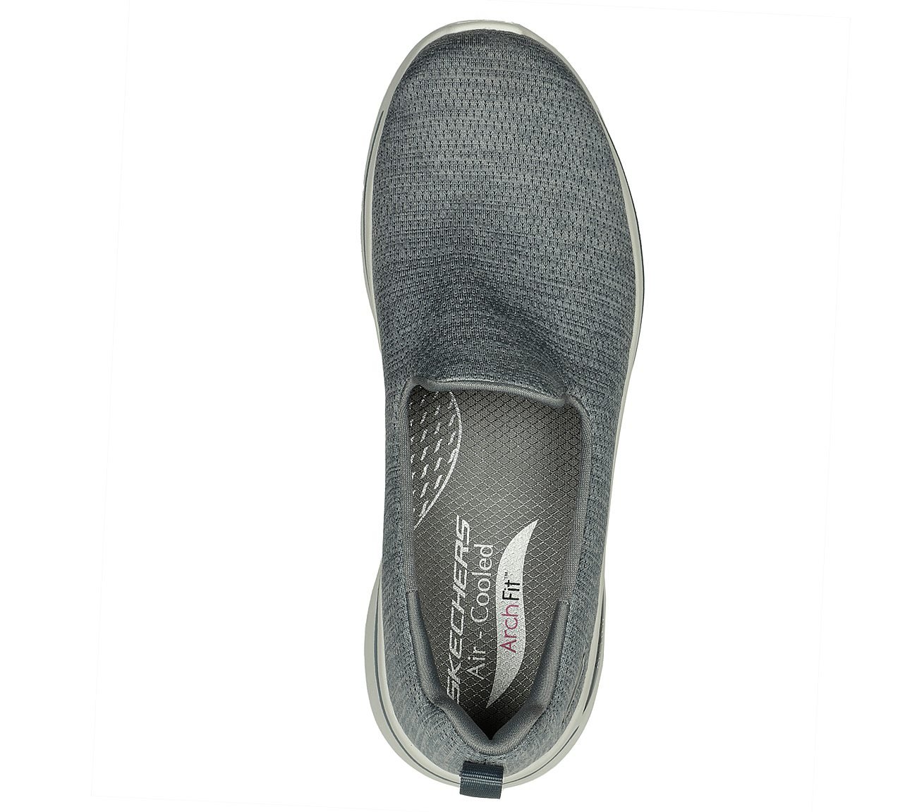 GO WALK ARCH FIT-UNLIMITED TI, GREY Footwear Top View