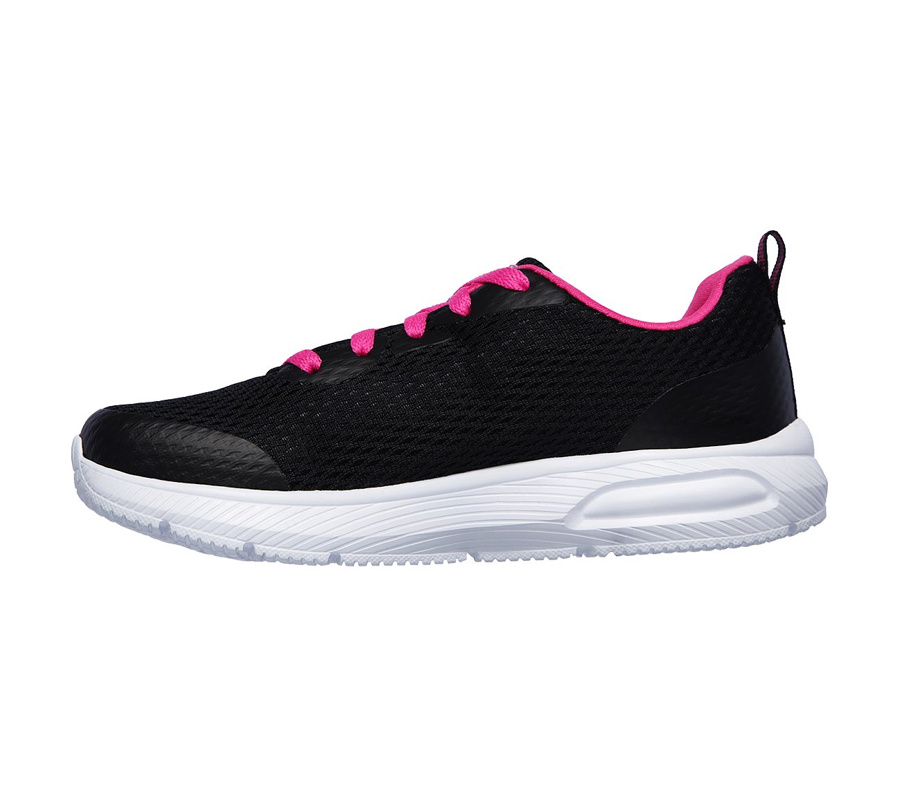 DYNA-AIR-JUMP BRIGHTS, BLACK/HOT PINK Footwear Left View