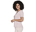 GODRI SERENE V-NECK TEE, PINK/LAVENDER Apparel Bottom View