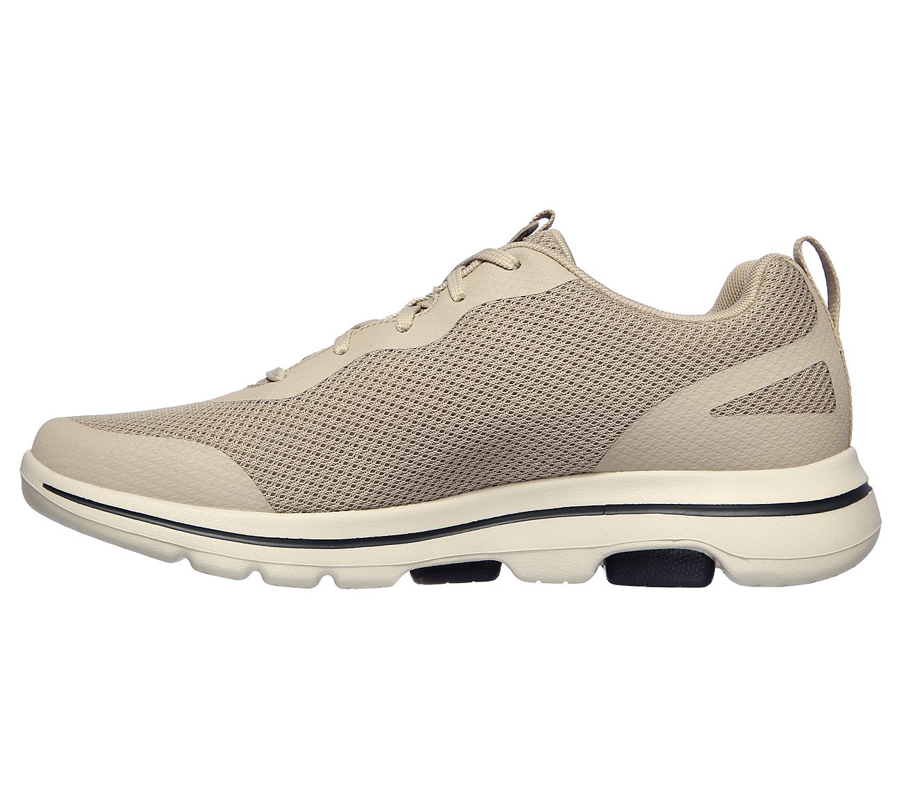 GO WALKS 5 SQUALL, TAUPE/NAVY Footwear Left View