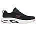 GO RUN ARCH FIT, BLACK/RED Footwear Right View