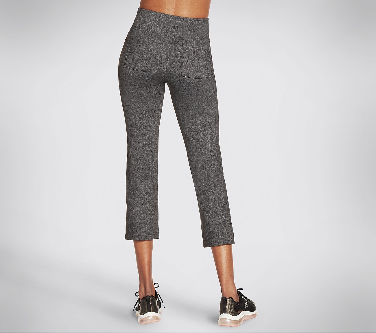 GOWALK HW CROP PANT, GGREY Apparel Top View